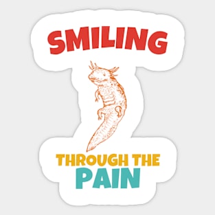 Smiling Through The Pain Sticker